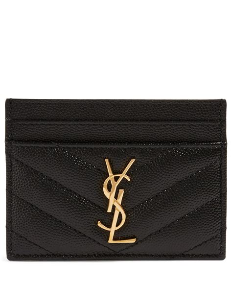 ysl pineapple card holder|YSL monogram card case.